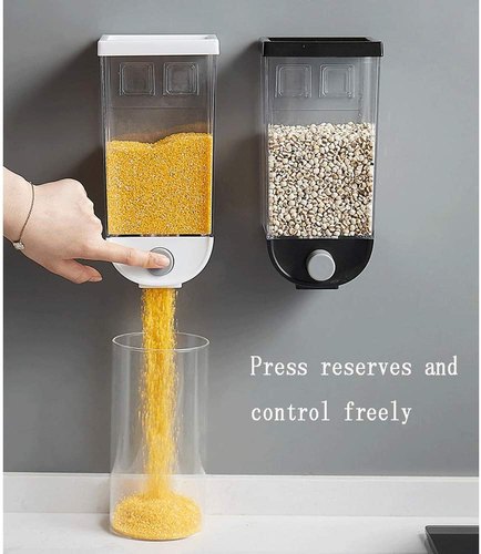 1.5kg 1500ml Self Adhesive Cereal Dispenser Wall Mounted Box