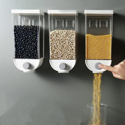 1.5kg 1500ml Self Adhesive Cereal Dispenser Wall Mounted Box