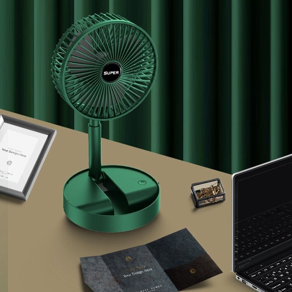 PORTABLE RECHARGEABLE FOLDABLE DESK FAN