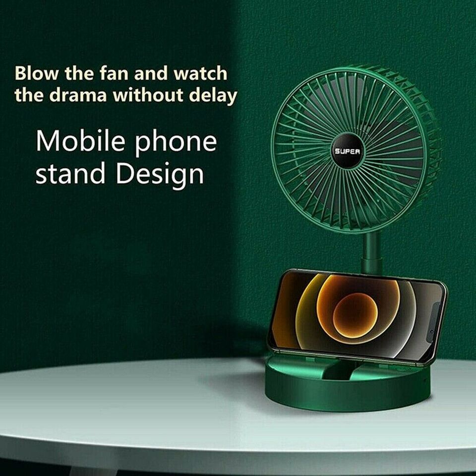 PORTABLE RECHARGEABLE FOLDABLE DESK FAN