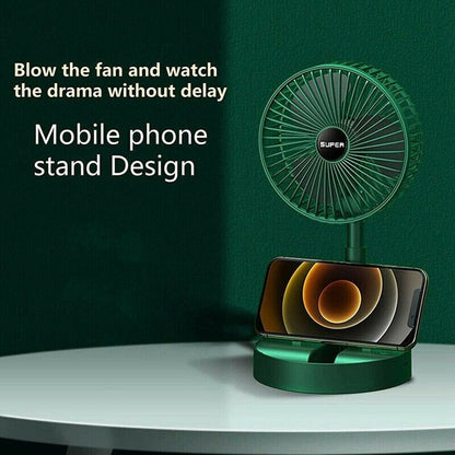 PORTABLE RECHARGEABLE FOLDABLE DESK FAN